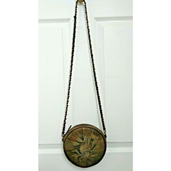 Jessica Simpson Multicolor Pleated Flower Small Circle Zipper Crossbody Bag - Picture 1 of 13